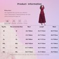 thumbnail image 4 of inhzoy Women's Short Sleeve Jacquard Wedding Guest A Line Swing Dress Mother of The Bride Dresses Blue L, 4 of 4