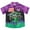 Purple/green, variant on Monster Jam Grave Digger Toddler Boys Hawaiian Button Down Shirt Toddler to Big Kid
