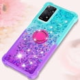 thumbnail image 6 of Phone Case for Xiaomi Redmi Note 11 Pro 5G/4G, Shiny Bling Quicksand Effect TPU Bumper Case with Four Corners Protection Cover for Redmi Note 11 Pro 5G/4G, Blue Purple, 6 of 14