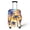 Vibrant Floral Confetti, variant on HELLHERO Skull and Floral Design Suitcase Sleeve Soft Personalized Polyester Spandex Luggage Cover for Vacation Journey