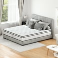 thumbnail image 2 of MEOOEM 12 Inch White Hybrid Mattress, Motion Isolation Pocketed Springs & Plush Foam, King Size for Large Master Bedrooms, 2 of 10