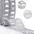 thumbnail image 3 of 10 Yards Bling Wrap Ribbon Rhinestone Diamond Ribbon Rose Gold Bling Wrap Acrylic Wrap Mesh for Wedding Cakes Birthday Decorations, Baby Shower and Craft Project, 3 of 7