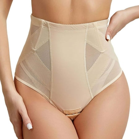 MZXELPRJD Womens Underwear Shapewear Panties for Women High Waist Cincher Shaping Underwear Body Shaper Girdle Panty High Waisted Underwear for Women Beige M