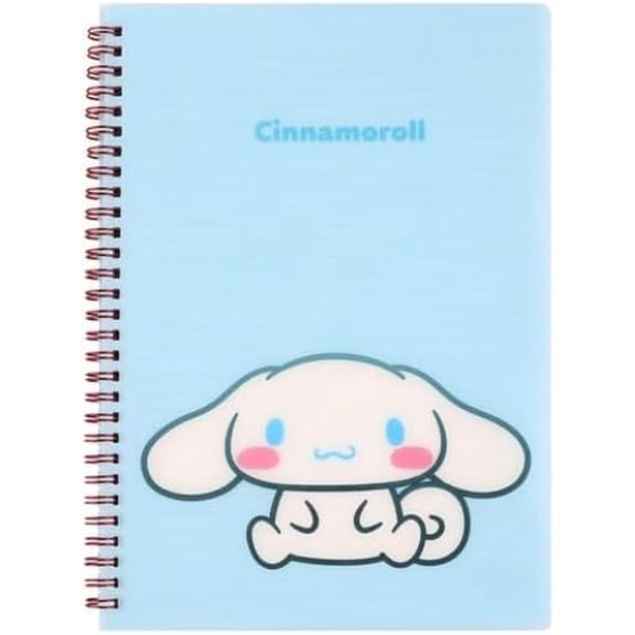 Sanrio Cinnamoroll  7mm Ruled Spiral Notebook, 7.2 x 10.2 inches 60 Sheets (SkyBlue)