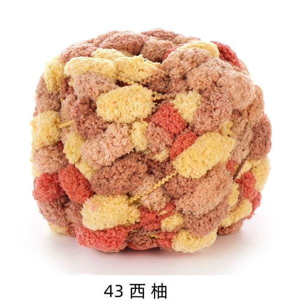 Xiao Hua Hilo acrílico de felpa suave y elegante para hacer pelo de muñecas, tejer a ganchillo y fieltrar con aguja | Bobinas de pelo rizado de lana de oveja cardada, mecha (130 g, A300)
