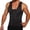 #01-Black, variant on Men Compression Shirt for Body Tank Top Shaper Tight Undershirt Tummy Control Girdle Neoprene Sauna Zipper Waist Trainer Vest