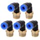 thumbnail image 1 of KALLORY 5Ud Conector Plástico Y Para Manguera De Aire Con Sello Hermético Para Uso Industrial Y Doméstico, 1 of 6