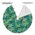 thumbnail image 2 of Lsque Jungle Leopard Print Christmas Tree Skirt, Tree Skirt with Ties or Velcro, Perfect for Holiday Decorations, Halloween, and New Year-30", 2 of 7