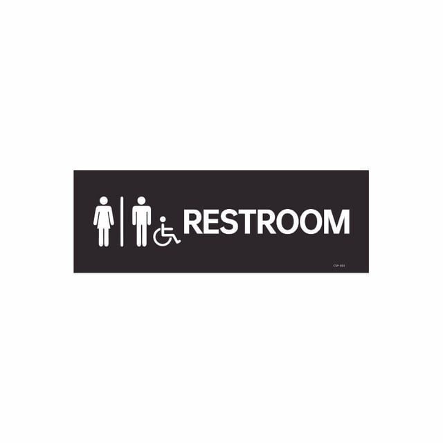 Letrero de baño, 1 unidad/lote con icono masculino, femenino y discapacitado