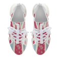 thumbnail image 6 of Pink Floral Union Jack Pattern Walking Shoes for Men Woman Lightweight Tennis Fashion Elastic Sports Shoes Cushion Basketball Shoes, 6 of 8