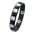 thumbnail image 1 of Bracelet en Cuir à Clous Blancs, 1 of 1