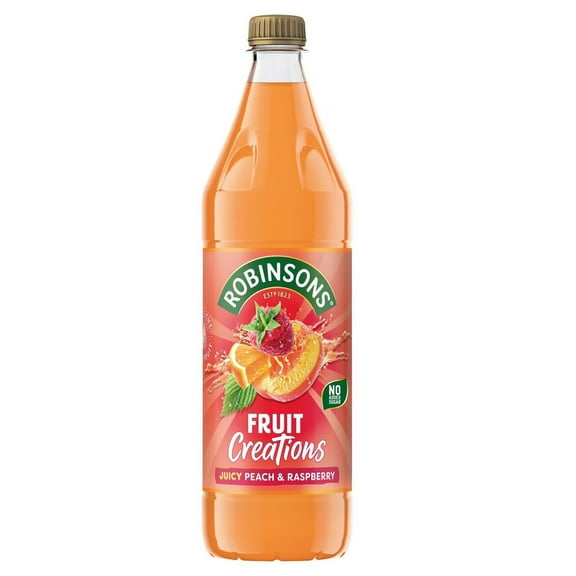 Robinsons Fruit Creations Peach & Raspberry Fruit Squash 1ltr