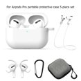 thumbnail image 1 of 5x Bolsa Estuche Correa Kit de cubierta de auriculares inalámbricos para Apple Airpods Pro (Blanco), 1 of 6