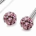 thumbnail image 2 of yingyy 1 Pair Stainless Steel Body Jewelry Piercing Lip Rings Tragus Ear Ring Stud pink, 2 of 6