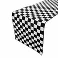 thumbnail image 3 of Cotton Print Table Runner Checkerboard NASCAR Black, 3 of 3