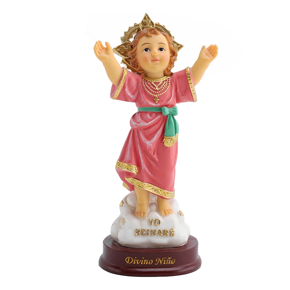 NUOLUX Statue Jesus Virgin Sculpture Religious Holy Lourdes Lady Small ...