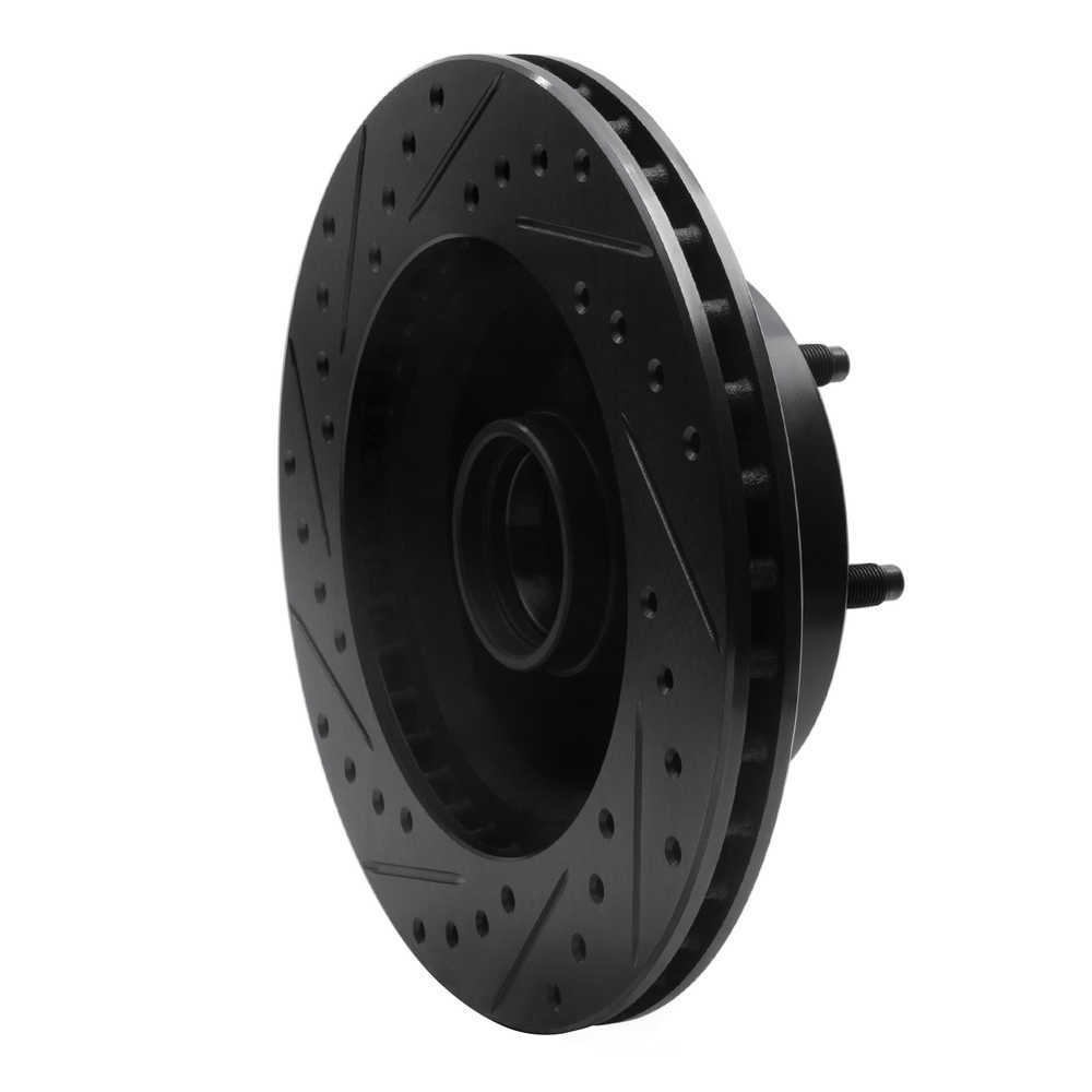 Dynamic Friction Company 633-42018R DFC Brake Rotor - Drilled And Slotted - Black
