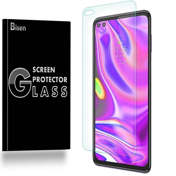 [2-Pack] Fit For Motorola One 5G [BISEN] Tempered Glass Screen Protector, Anti-Scratch, Anti-Shock, Shatterproof, Bubble Free