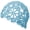 Light Blue, variant on BomHCS Women Handmade Cotton Lace Crochet Beanie Hat, Vintage Boho Hollow Floral Skull Cap, Lightweight Breathable Summer Mesh Hats