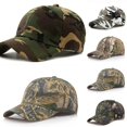 thumbnail image 2 of 1 Uds gorra de béisbol de camuflaje gorra ajustable gorras de béisbol del ejército protector solar de verano sombreros de béisbol de pesca en la jungla al aire libre, 2 of 4