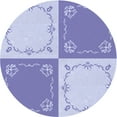 thumbnail image 1 of Ahgly Company Machine Washable Indoor Round Transitional Medium Slate Blue Area Rugs, 6' Round, 1 of 7