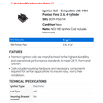 thumbnail image 2 of Ignition Coil - Compatible with 1984 Pontiac Fiero 2.5L 4-Cylinder, 2 of 2