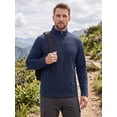thumbnail image 4 of GIRUNS Men's Jacket Lightweight Softshell Zip Up Windbreaker Outdoor Casual Hiking Coat Navy Blue L, 4 of 7