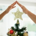 thumbnail image 5 of Kbndieu Christmas Tree Topper, Xmas Glitter Gold Hollow Star Treetop with Built-In Soft Glowing Lights, Topper for Christmas Tree Decorations, Christmas Decorations Clearance, 5 of 6