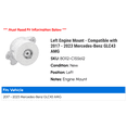 thumbnail image 2 of Left Engine Mount - Compatible with 2017 - 2023 Mercedes-Benz GLC43 AMG 2018 2019 2020 2021 2022, 2 of 2
