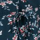 thumbnail image 4 of Vestido de Fiesta de Té Floral 3/4 Mangas Midi Cuello En V Patinador Vacaciones Ropa Casual Fresco SG Macarena vestido de fiesta de flores, 4 of 7