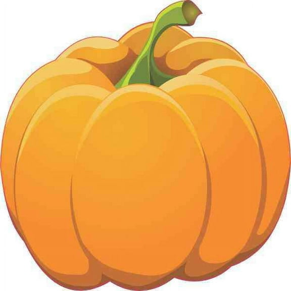 4in x 4in Right Stem Pumpkin Sticker