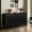 Antique Black, variant on 60-inch Entryway Cabinet | Four Compartments for Belongings | Burned and Waxed Fir Surface | Beautifies Home Entrance