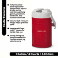 thumbnail image 3 of Igloo 1 Gallon Sports Plastic Beverage Jug with Hooks, Red, 3 of 13