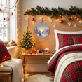 thumbnail image 3 of Welcome Sign Front Door Decorations, Christmas Snowman Round Wall Art Outdoor Metal Wreaths, Winter Farmhouse Xmas Tree Snowy Landscape Seasonal Hanging Sign for Home Porch Decor Warming Gift 8 In, 3 of 8