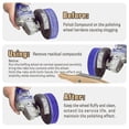 thumbnail image 2 of Buffing Wheel Rake Cleaning Tool for Polishing Wheel Compound with Beech Wood Handle & 4 Rows of Metal Teeth Rake, 2 of 5