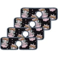 thumbnail image 3 of 3 Pcs SKYSONIC Faucet Absorbent Mat Cat Unicorn Space Washable Counter Drying Pads Behind Faucet for Kitchen Bathroom, 3 of 7