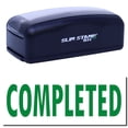 thumbnail image 1 of Large Pre-Inked Completed Stamp, Slim 1854, Ultra Slim Design, Impression Size 1-13/16" by 2-1/2", Up to 25,000 Impressions - Green Ink, 1 of 10