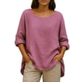 thumbnail image 3 of Sudaderas con capucha para mujer,Blusa informal con cuello en V y solapa para mujer, manga corta, poliéster suave, color liso para uso diario, sopatenor, 3 of 9