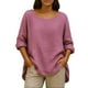 thumbnail image 3 of Sudadera con cremallera,Blusa informal con cuello en V y solapa para mujer, manga corta, poliéster suave, color liso para uso diario, sopatenor, 3 of 9