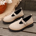 thumbnail image 5 of IEMIEMIEM Women's Mary Janes Shoes Leopard Print Faux Leather Oxford Flats Chunky Low Heels Platform Sewing Retro Classics Round Toe Ankle Strap 7 wide, 5 of 9
