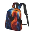 thumbnail image 2 of Daiia Red And Blue Abstract School Backpack for Men and Women Lightweight Backpack Durable Backpack Water-Resistant,Travel,Work Bag, 2 of 9