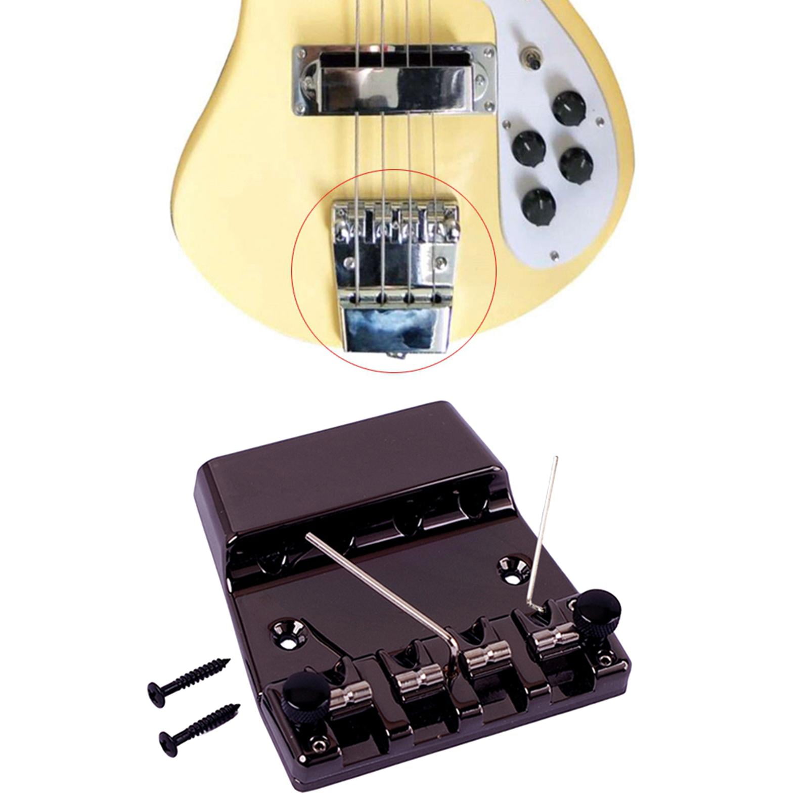 LeeQinersw 4 String Bass Bridge Electric Bass Guitar Bridge Guitar Bridge Replacement Parts