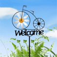 thumbnail image 4 of Pinwheels for Yard and Garden,Welcome Yard Sign with Stakes,Bicycle, 4 of 5