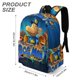 thumbnail image 3 of Hombre Perro-theme Backpack, Campus style schoolbag Bookbag with Adjustable Shoulder Straps And Large Zip Compartment, Unisex Travel Bags.42x30x15cm, 3 of 6