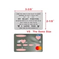 thumbnail image 2 of DEGASKEN 'I Love You' Metal Wallet Card, Perfect Gift for Boyfriend or Husband, Credit Card Size, Valentines Anniversary Birthday, 2 of 5