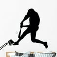 thumbnail image 1 of Baseball Silhouette Wall Decal by Wallmonkeys Peel and Stick Graphic (48 in H x 42 in W) WM93437, 1 of 4