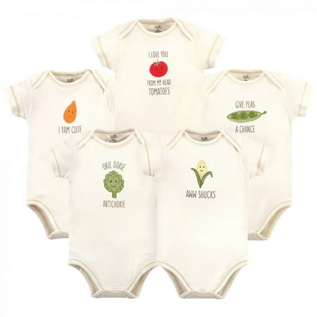 UPC: 0660168614985 | Touched by Nature Organic Cotton Bodysuits 5pk Corn Preemie