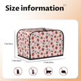 thumbnail image 5 of Haiem Floral Strawberr Print Toaster Covers 2 Slice Wide Slot,Bread Dust Cover & Fingerprint Protection,Bread Machine Cover,Appliance Covers, 5 of 7