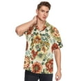 thumbnail image 5 of Ckdifva Vintage Medallion Floral Flowers Mens Button Down Short Sleeve Shirt Casual Shirts Beach Hawaiian Shirts, 5 of 8