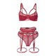 thumbnail image 5 of Conjunto de lencería erótica para mujer de 4 piezas de empalme ahueca hacia fuera el conjunto sexy Fridja nalpqowj42896, 5 of 7